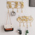 Creative Iron Hook Home Hallway Decoration Wall Hanging Creative Key Storage Fitting Room Coat and Cap Clothes Rack