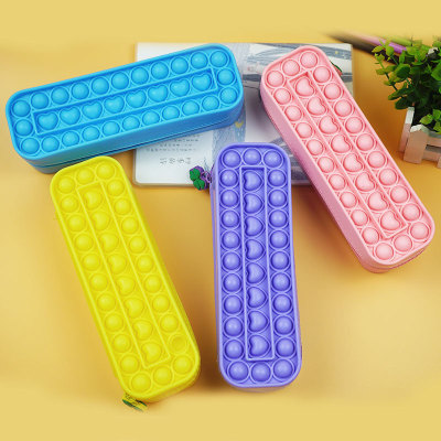 Toy Puzzle Pressure Relief Silicone Stationery Box Deratization Pioneer Pencil Case Stationery Case Manufacturer