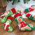 New Christmas Decoration Santa Snowman Gingerbread Man Christmas Stockings Gift Bag Hanging Candy Bag Christmas Stockings