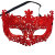 Wholesale Halloween Christmas Ball Carnival Gold Powder Hollow Fox Plastic Makeup Mask