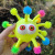 Giant Convex Snowflake Ball Vent Elastic Flash Hairy Ball Stall Night Market Small Snowflake Ball Luminous Toy