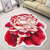 New Cashmere Bedroom Carpet Irregular Floor Mat Balcony Bedside Children's Room Printed Mat Non-Slip Mat Door Mat