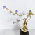 New Chinese Creative Amethyst Dragonfly Gourd Gift Decorations Living Room Entrance Brass Home Ornaments