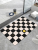 2022ins Checkerboard Diatom Ooze Cushion Hydrophilic Pad Bathroom Entrance Floor Mat Non-Slip Quick-Drying Bathroom Mat