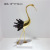 New Chinese Style Crane Model Room Copper Ornaments European Modern Living Room Home Metal Decoration Crystal Ornament