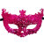 Wholesale Halloween Christmas Ball Carnival Gold Powder Hollow Fox Plastic Makeup Mask