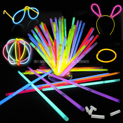 Light Stick Multi-Color Optional Factory Wholesale Light Stick Luminous Bracelet Dance Concert Glow Stick Fluorescent Bracelet
