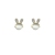 Korean Simple Three-Dimensional Sense Opal Rabbit Stud Earrings Women's New Sterling Silver Needle Small Exquisite Sweet Earrings Fashion