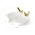 Nordic Modern Minimalist Drain Soap Box Bathroom Punch-Free Creative Diversion Ceramic Soap Box Bird Soap Dish