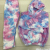 Double-Sided Tie-Dye Suit Pajamas Homewear Hooded Thickened Tie-Dye Pajamas Warm Suit