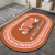 Oval Diatom Ooze Bathroom Absorbent Non-Slip Floor Mat Printed Cartoon Floor Mat Household Toilet Mat
