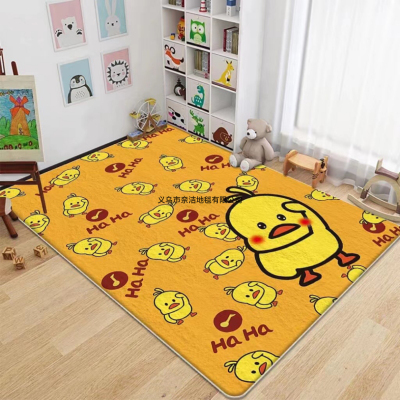 New Cashmere-like Bedroom Printed Carpet Living Room Balcony Children's Room Cartoon Floor Mat Children Jumping Mat Foot Mat