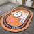 Oval Diatom Ooze Bathroom Absorbent Non-Slip Floor Mat Printed Cartoon Floor Mat Household Toilet Mat