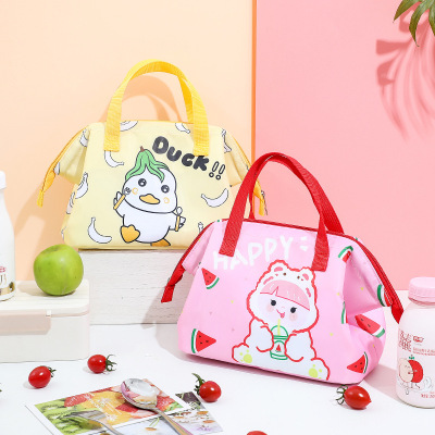 New Cute Pet Frog Mouth Lunch Bag Lunch Bag Cute Japanese Cartoon Lunch Box Thermal Bag Manufacturer Aluminum Foil Lunch Box Bag