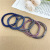 Three-in-One High Elastic Rubber Band Hair Band Korean Ins Internet Celebrity Mori Hair-Binding Basic Simple Headband Hair Accessories Women