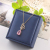 New Butterfly Titanium Steel Necklace Japanese and Korean Style Pink Water Drop Special-Interest Design Female Personality Creative Best-Seller Necklace
