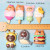 Resin Cartoon Refridgerator Magnets Accessories Korean Bear DIY Refridgerator Magnets Phone Case Ornament Accessories Factory Direct Sales