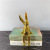 Creative Electroplating Silver Gold Blue Sitting Rabbit Decoration Machine Rabbit Simple and Modern Furnishings Soft Ornaments