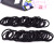 Korean Black 4mm High Elastic Rubber Band Hair Rope Hair Ring Female Hair Accessories Seamless Hairtie DIY Accessory Headdress Wholesale