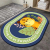 Oval Diatom Ooze Bathroom Absorbent Non-Slip Floor Mat Printed Cartoon Floor Mat Household Toilet Mat