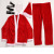 RFM Christmas Men's Clothes Five-Piece Short Plush Thickened Warm Santa Suit Christmas Performance Costumes
