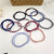 Three-in-One High Elastic Rubber Band Hair Band Korean Ins Internet Celebrity Mori Hair-Binding Basic Simple Headband Hair Accessories Women