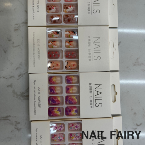 domestic and foreign trade hot selling fake nail wear nail beauty piece detachable fairy design