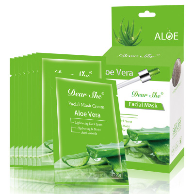 For Export Dear She Aloe Blackhead Suction Mask Skin Care Products Mineral Clay Acne Removal Pore Cleansing Nose Mask