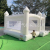 White Inflatable Trampoline Wedding Trampoline Castle Party Photography Props European and American Birthday Event Home Kids' Slide