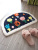 Designer Creative Flower Pastoral Foyer Foot Mat Semicircle Bathroom Absorbent Small Floor Mat Bathroom Bedroom Soft Carpet