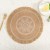 INS Style Simple Handmade Woven Jute Placemat Vintage Restaurant Cotton Linen Decorative Pad Shooting Props Vase Mat