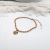 Titanium Steel No Fading Love Anklet Female Niche Korean Simple Internet Celebrity Mori Rose Gold Female Ankel Chain All-Matching