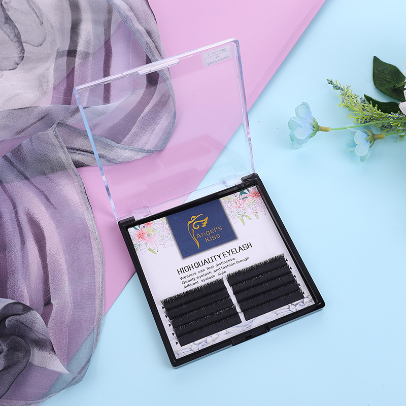 0.15大V型软空气嫁接睫毛双毛尖纤维材质美睫假睫毛