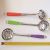 1 Yuan 2 Yuan Color Handle Hot Pot Slotted Ladle Metal Colander Hot Pot Slotted Ladle Colander Hanging Colander