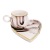 New Creative Electroplating Gold Ceramic Coffee Set Set Cross-Border Export Electroplating 6 Cups 6 Saucers Coffee Cup Gift