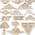 Wood Carving European-Style Solid Wood Decals Wooden Trim Door Flower Chinese TV Background Wall Decorations New Product Recommendation