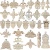 Wood Carving Solid Wood Decals European Background Wall Furniture Decorations Trim Ceiling Chinese Flower Bow New Product