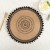 INS Style Simple Handmade Woven Jute Placemat Vintage Restaurant Cotton Linen Decorative Pad Shooting Props Vase Mat