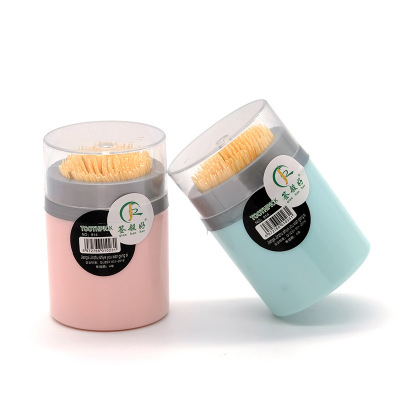 Direct Supply Factory Bottled Creative Bamboo Toothpick One Yuan Store Two Yuan Store Toothpick Holder Toothpick Tin Disposable Toothpick Wholesale