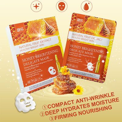 For Export Honey Moisturizing Hydrating Summer Facial Mask Moisturizing Skin Care Products Factory Direct Sales Facial Mask Amazon