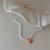 New Sterling Silver Needle French Love Tulip Earrings Affordable Luxury Style Sweet Peach Heart Short Pearl Necklace Necklace Tide