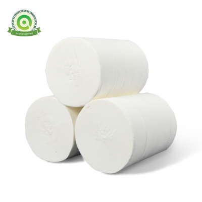 Bulk Soft White Puree Custom Printing Toilet Paper Tissue Roll Embossed Bathroom Tissue