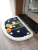 Designer Creative Flower Pastoral Foyer Foot Mat Semicircle Bathroom Absorbent Small Floor Mat Bathroom Bedroom Soft Carpet