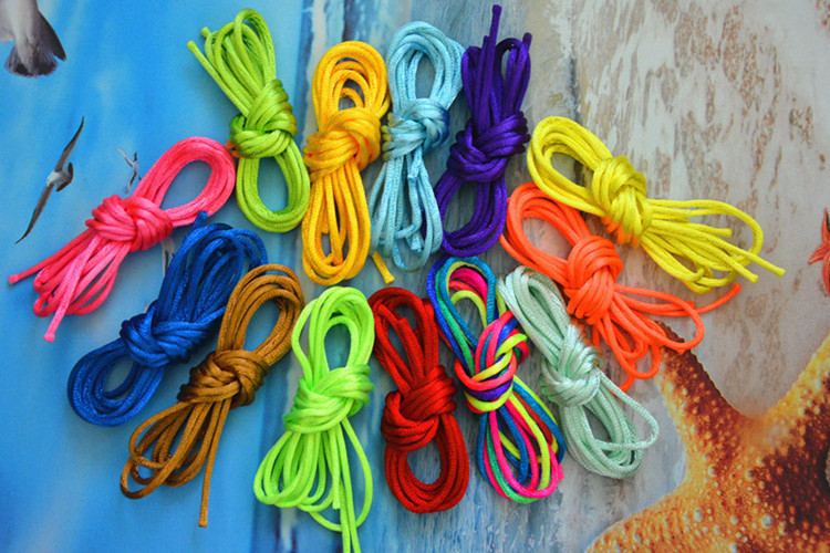 现货批发编发彩绳 丽江大理双廊编发绳 七彩渐变头绳 韩国线