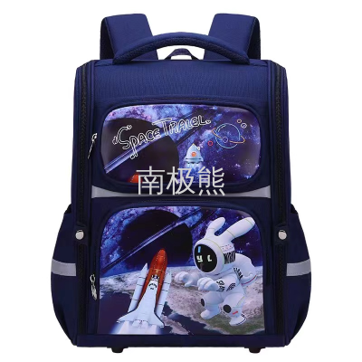 Schoolbag Primary School Student Schoolbag Cartoon Pattern New 1-6 Age Large Capacity Burden Reduction Fashion Schoolbag