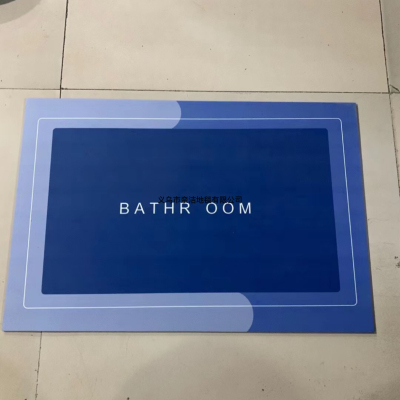 New Diatom Ooze Bathroom Toilet Absorbent Non-Slip Floor Mat Home Wash Basin Bathtub Hotel Floor Mat