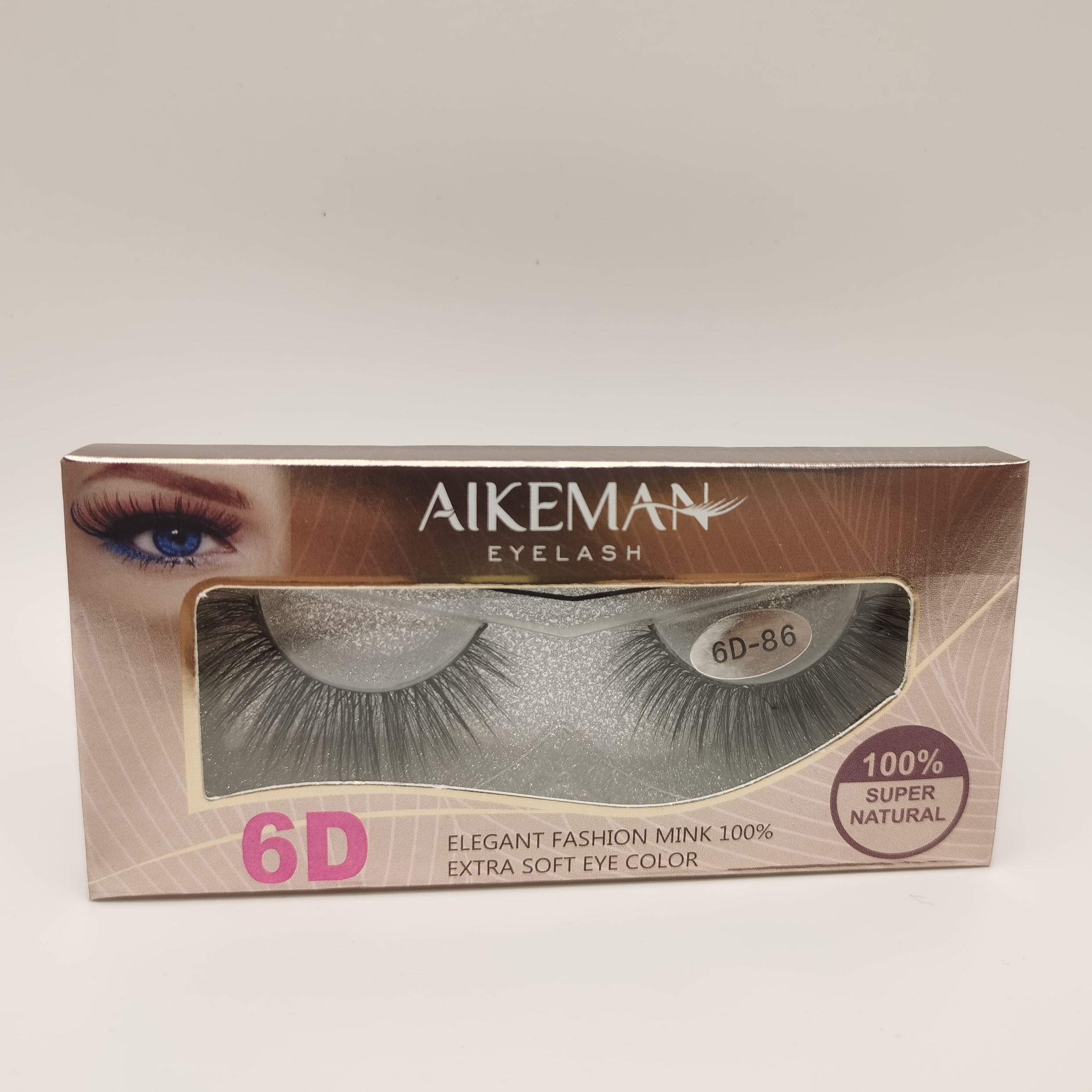 6D假睫毛 AIKEMAN 自然立体纤长夸张 条装 10对