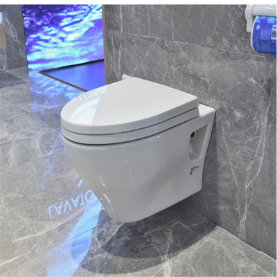О О-Mounted Toilet Cw941b Wall-Mounted Direct Flush Hanging Toilet Concealed Hidden Cistern Full Set