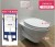 О О-Mounted Toilet Cw941b Wall-Mounted Direct Flush Hanging Toilet Concealed Hidden Cistern Full Set