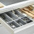 Tableware Storage Combination Drawer Storage Box 7-Piece Gray Kitchen Spoon Storage Plastic Box Knife and Fork Tool Box